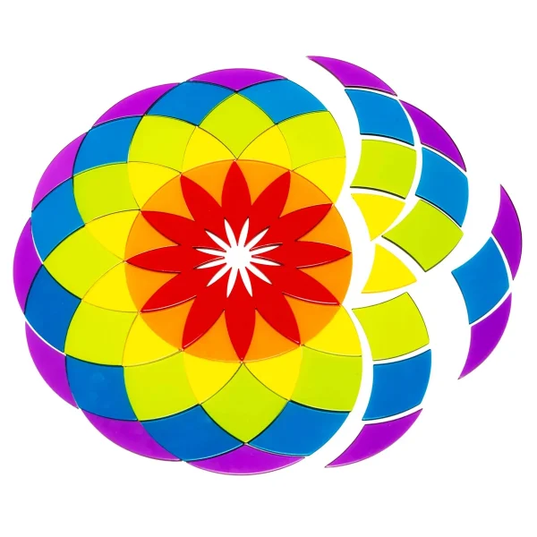 Kształt akrylowy Duża Mandala — Eduplay zabawka edukacyjna dla przedszkola