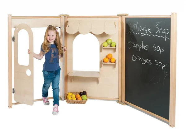Zestaw sklepu panelu z klonu — Millhouse Zabawki edukacyjne Szkoła