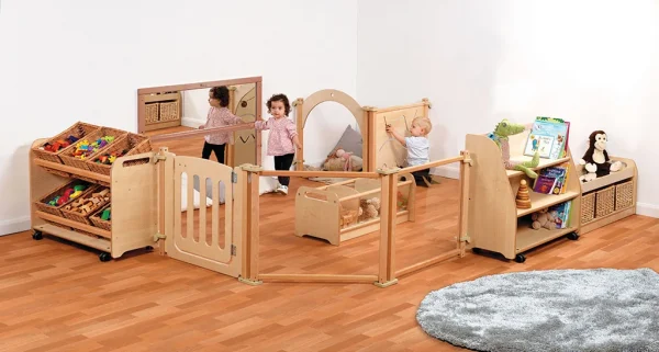 Baby Zone Zestaw pokojowy z dużymi koszykami do przechowywania — Millhouse zabawki edukacyjne szkoła