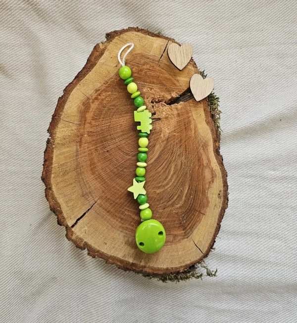 Zestaw DIY smoczanka zielona III — Kiki-Ena Materiały do rękodzieła z naturalnego drewna