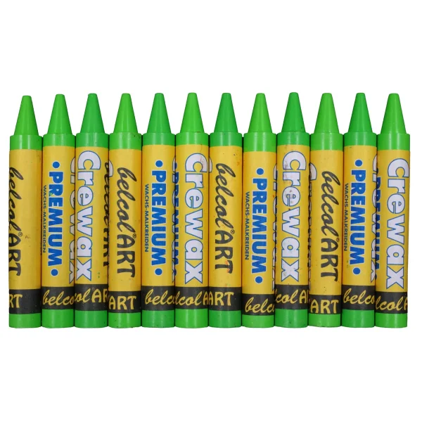 belcolART Crewax Premium 12 kredki woskowe jasnozielone — Eduplay zabawki edukacyjne Przedszkole
