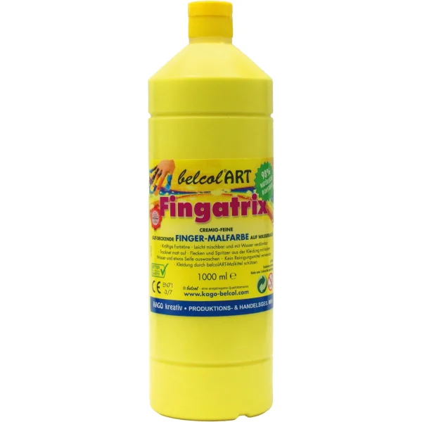 belcolART Fingatrix 1000ml żółty — Eduplay zabawka pedagogiczna przedszkole