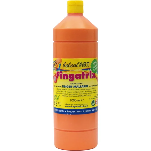 belcolART Fingatrix 1000ml pomarańczowy — Eduplay zabawka pedagogiczna przedszkole