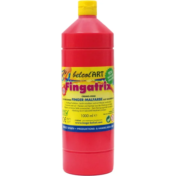 belcolART Fingatrix 1000ml czerwony — Eduplay zabawka pedagogiczna przedszkole