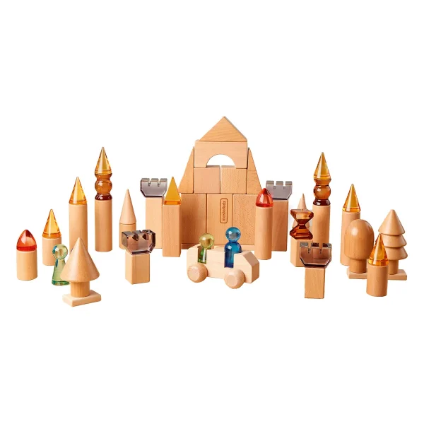 Build-My-Castle 119 części Transparent Akryl Drewno — Kiki-Ena Materiały do tworzenia Drewno naturalne