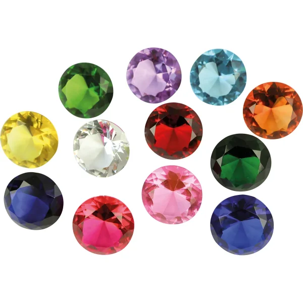 Diamenty 60 mm zestaw 12 szt. — Eduplay pedagogiczna zabawka przedszkolna
