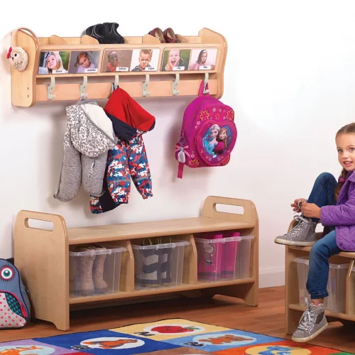 Zestawy szatniowe - 4 x zestawy półek ściennych (4 x PT464) — Millhouse Lernspielzeug Schule