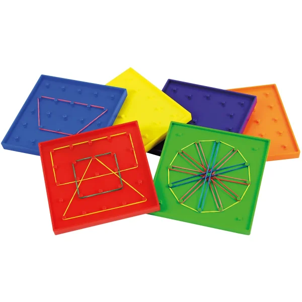 Geo Brett zestaw 6 sztuk 12,5 cm — Eduplay pedagogiczne zabawki do przedszkola