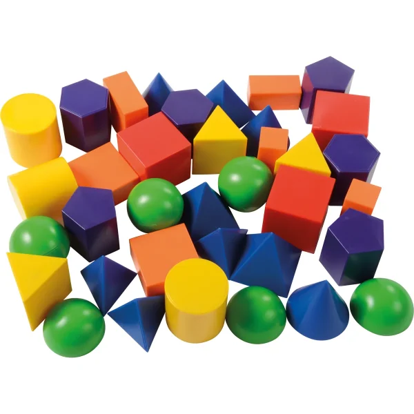 Kształty geometryczne kolorowe 36 szt. — Eduplay pedagogiczne zabawki Kita