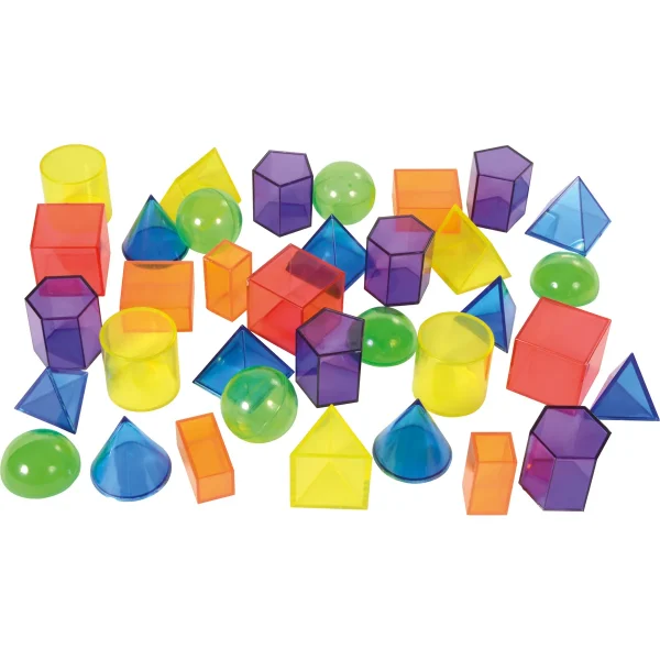 Kształty geometryczne przezroczyste 36 szt. — Eduplay pedagogiczne zabawki Kita