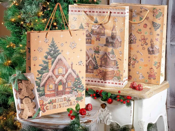 Torba prezentowa Boże Narodzenie (duża) — Kiki-Ena Bastelmaterial Naturholz