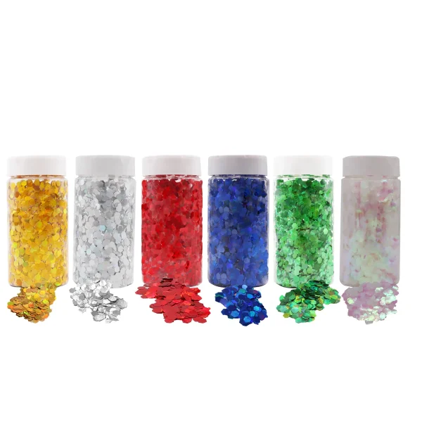 Glitter 6 mm 200 g czerwony — Eduplay zabawka edukacyjna przedszkole