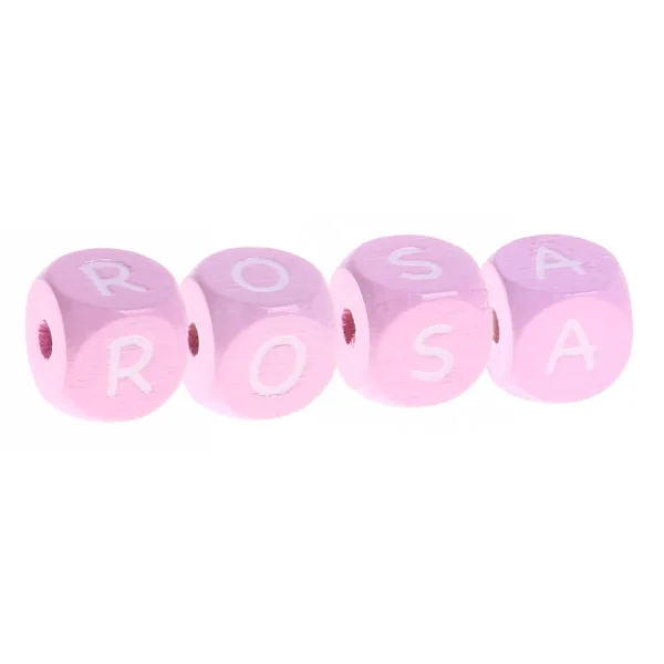 Drewniane litery Rosa 10 mm x 10 mm — Kiki-Ena Materiały plastyczne Drewno naturalne