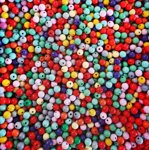 Drewniane Koraliki Mix 12mm 100g - WYPRZEDAŻ/OFERTA — Kiki-Ena Materiały do Rękodzieła Naturalne Drewno