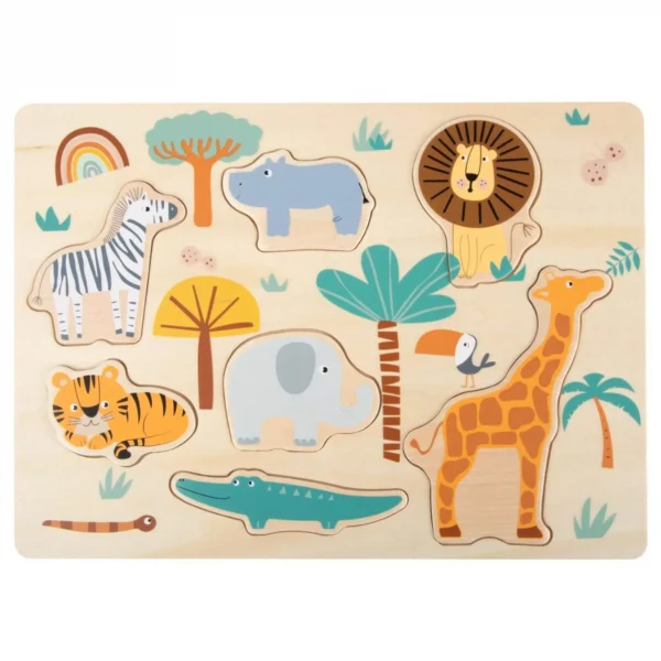 Puzzle drewniane Safari — Millhouse Zabawka edukacyjna Szkoła
