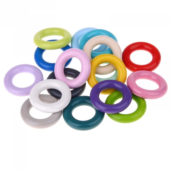 Pierścień Drewniany / Gryzak Mini - 36mm — Kiki-Ena Materiały do Rękodzieła Naturalne Drewno