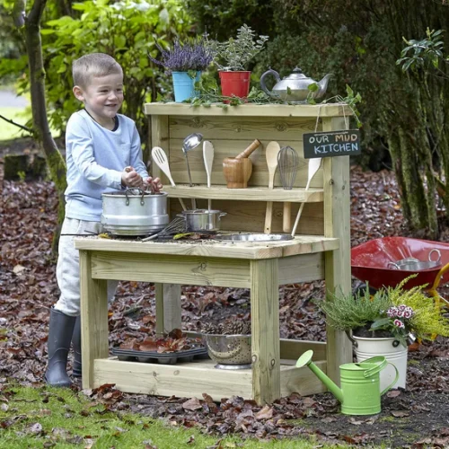 Mała kuchnia błotna plus Matschküchen-Set PT1143 — Millhouse Zabawki edukacyjne Szkoła
