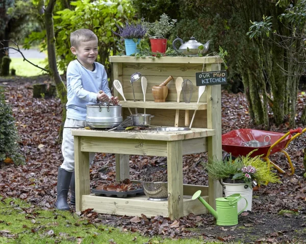 Mała kuchnia błotna plus Matschküchen-Set PT1143 — Millhouse Zabawki edukacyjne Szkoła