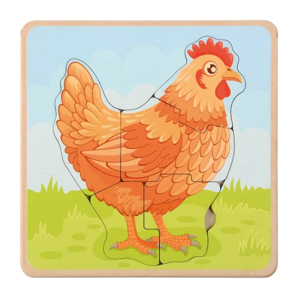 Puzzle cykl życia Kura — Eduplay zabawka edukacyjna dla przedszkola