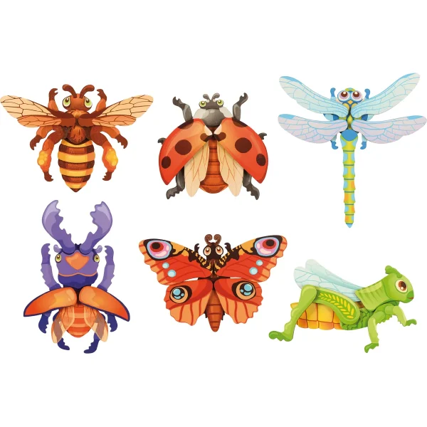Puzzle magnetyczne Owady zestaw 6 szt. — Eduplay zabawka edukacyjna dla przedszkola