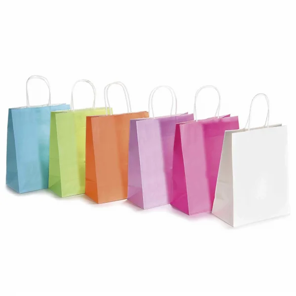 Średnia kolorowa torebka upominkowa • Papier — Kiki-Ena Materiały artystyczne Naturalne drewno