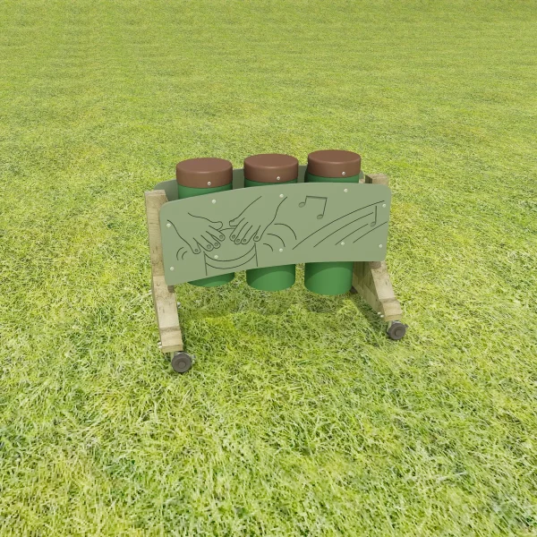Mobilne bębny Congas — Kiki-Ena Materiały do tworzenia Drewno naturalne