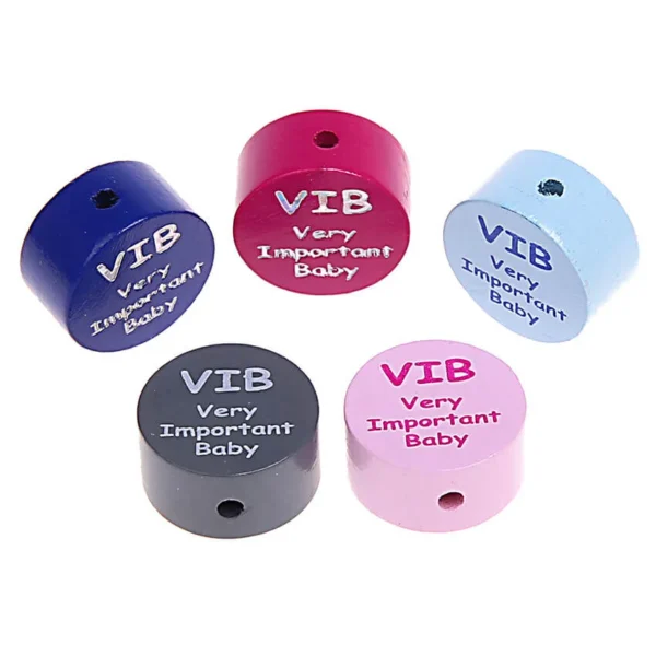 Perłka dysk VIB Very Important Baby — Kiki-Ena Materiały do rękodzieła z naturalnego drewna