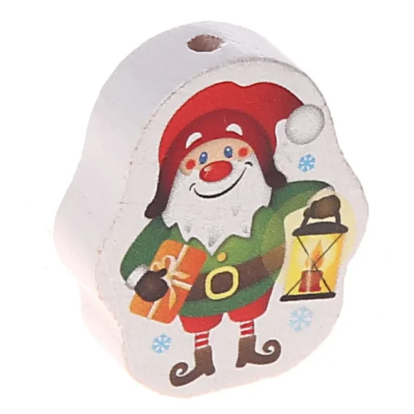 Koralik wzorowy Gnomek — Kiki-Ena Materiały rzemieślnicze Drewno naturalne