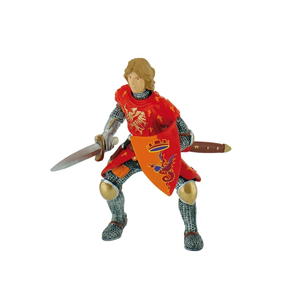 Figurka czerwonego księcia z mieczem — Eduplay zabawka edukacyjna przedszkolna