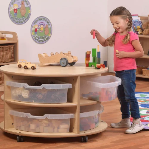 dwustopniowa mobilna jednostka przechowywania okrągłego — Millhouse Zabawka edukacyjna Szkoła