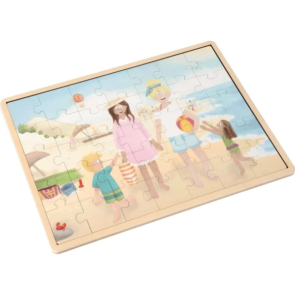 Puzzle plaża rodzina ona i ona — Eduplay pedagogiczne zabawki do przedszkola