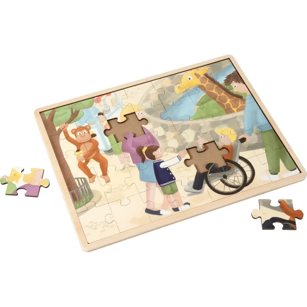 Puzzle Zoo inkluzywne — Eduplay pedagogiczne zabawki do przedszkola