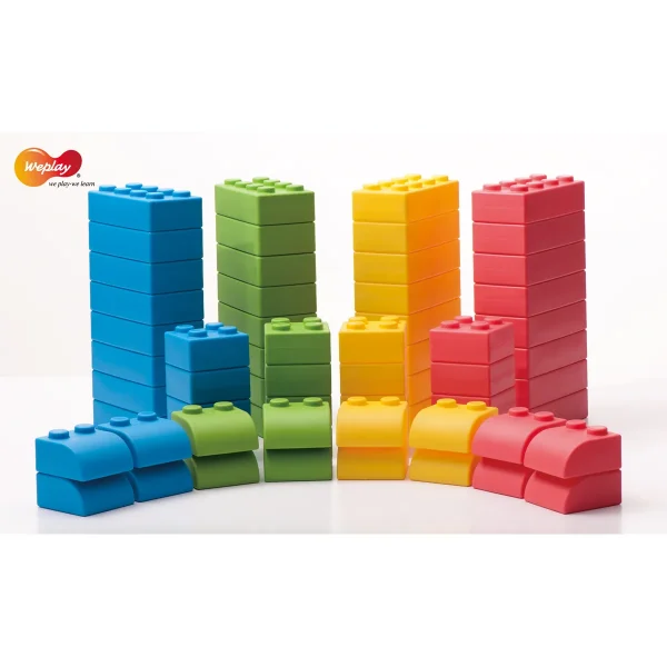 Q-Blocks 64 szt. — Kiki-Ena Materiały naturalne z drewna