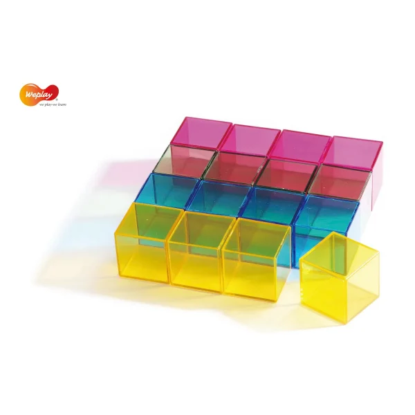 Rainbow Blocks 16 szt. — Kiki-Ena Materiały naturalne z drewna