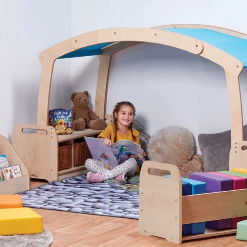 Tęcza-Czytanie-Ministrefa z dużymi koszykami — Millhouse zabawki edukacyjne szkoła