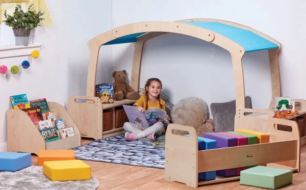 Tęcza-Czytanie-Ministrefa z dużymi koszykami — Millhouse zabawki edukacyjne szkoła