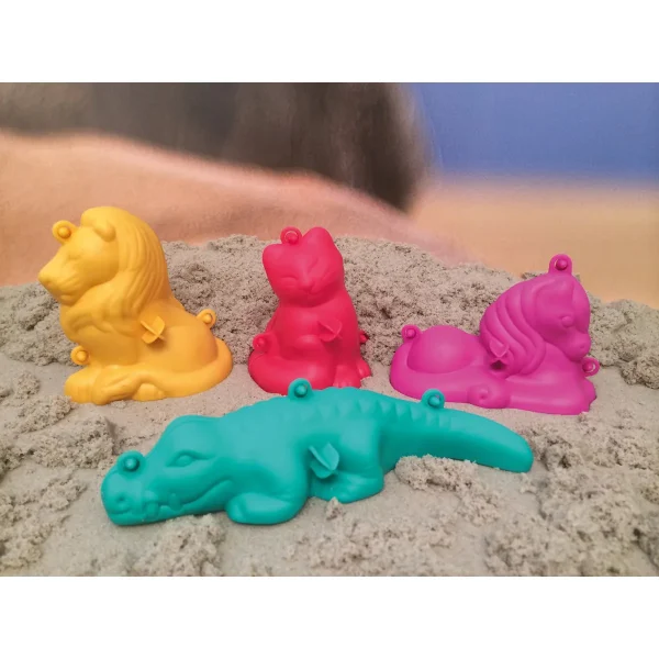Foremka do piasku 3D mała do zabawy w pomieszczeniu, zestaw 4 szt. — Eduplay zabawka edukacyjna przedszkole