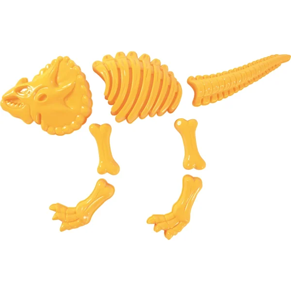 Foremki piaskowe Triceratops żółty — Eduplay pedagogiczne zabawki przedszkolne