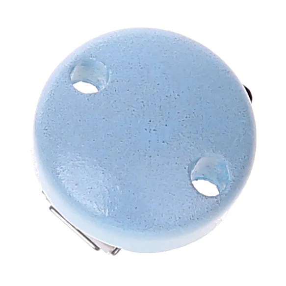 Spinka do smoczka mini / drewniany klip Ø30mm błękitny — Kiki-Ena Naturalne materiały do tworzenia