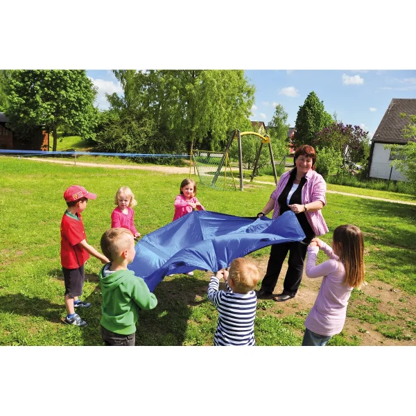 Chusta do wspólnych zabaw 185 cm niebieska — Eduplay zabawka pedagogiczna przedszkole