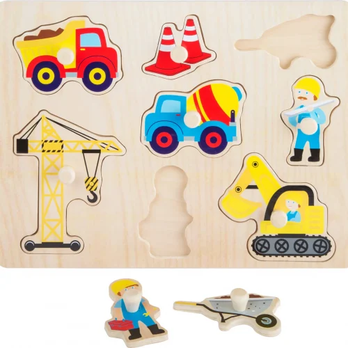 Puzzle Wkładane Plac Budowy — Millhouse Zabawki edukacyjne Szkoła