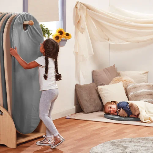 Slumberstore Maty wolnostojące, Szara/Krem — Millhouse Zabawki edukacyjne Szkoła