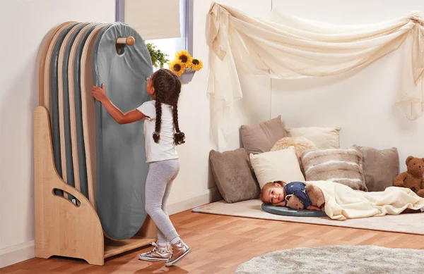 Slumberstore Maty wolnostojące, Szara/Krem — Millhouse Zabawki edukacyjne Szkoła