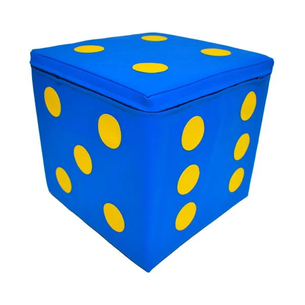 Miękka kostka 30 x 30 x 30 cm niebieska — Eduplay Zabawka pedagogiczna Przedszkole