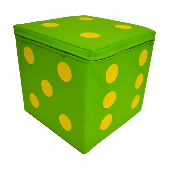 Miękka kostka 30 x 30 x 30 cm zielona — Eduplay Zabawka pedagogiczna Przedszkole