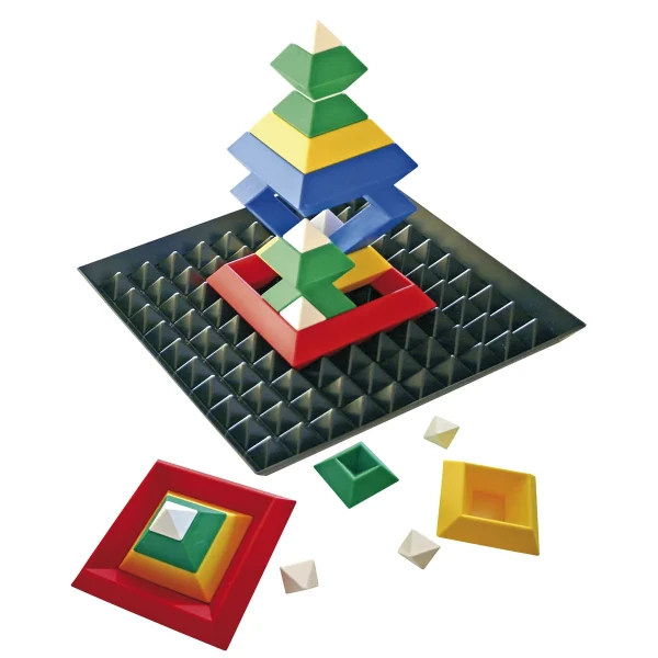 Triangle Puzzle z podstawą 24-częściowy + podstawa — Eduplay zabawka edukacyjna dla przedszkola