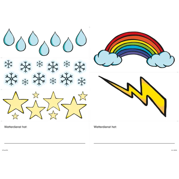 Symbole pogody — Eduplay zabawki edukacyjne Przedszkole
